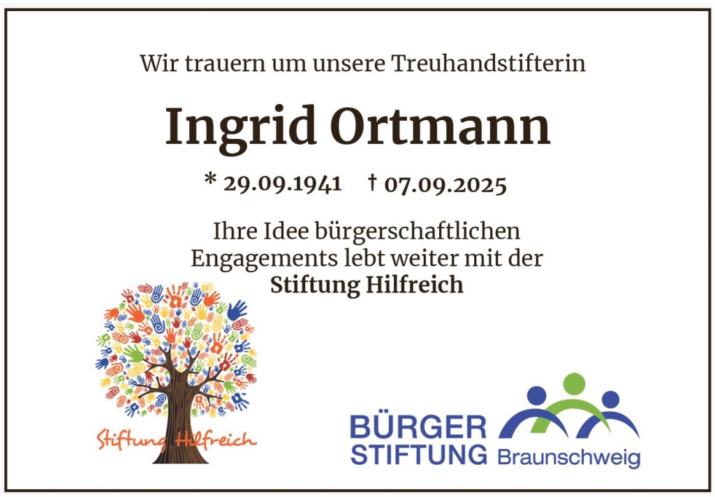 Todesanzeige Frau Ortmann
