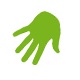 Symbol Grüne Hand voll